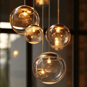 szklane kule w oświetleniu